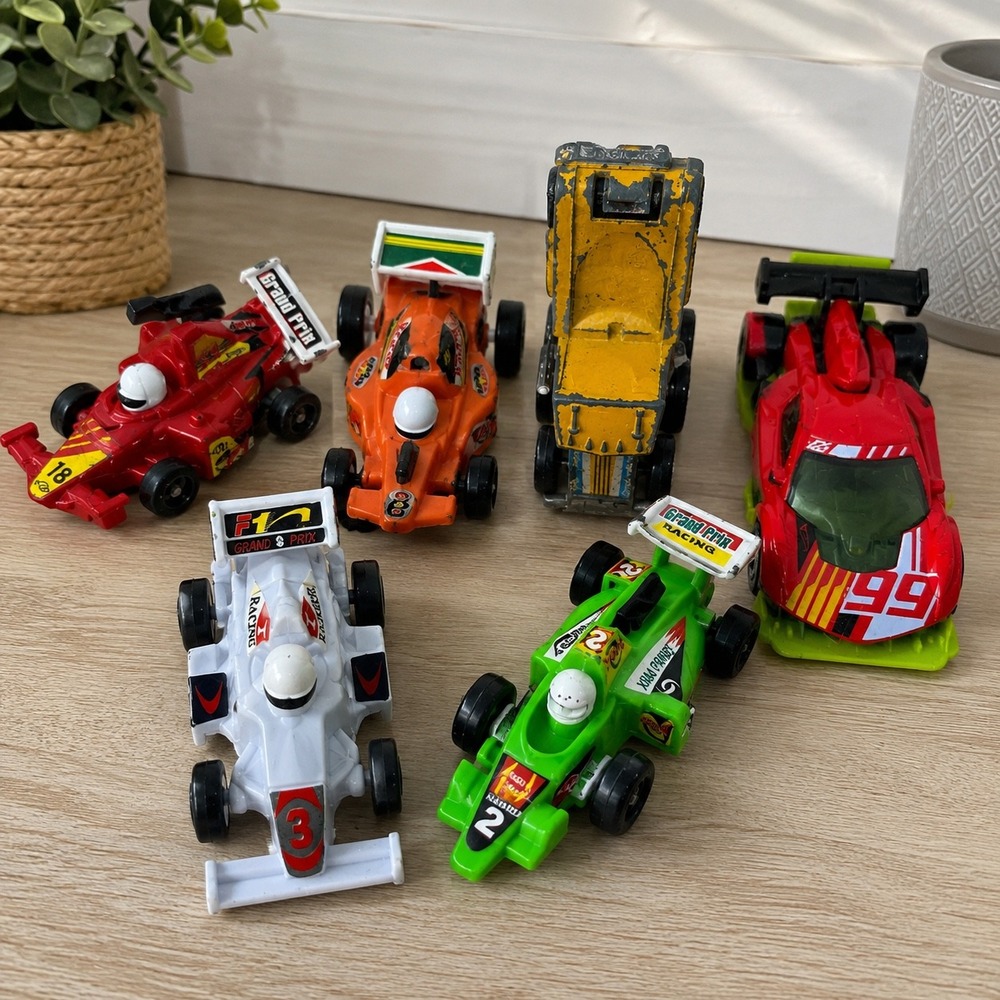 Vintage Micro Machines Tyco Grand Prix F1 Racing Cars & Truck Lot 6pc Mixed Set